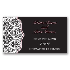 Stylish Damask - Rosewood - Save the Date Magnet