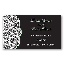 Stylish Damask - Clover - Save the Date Magnet
