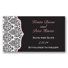 Stylish Damask - Coral Reef - Save the Date Magnet