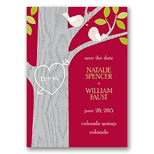 Kissing - Save the Date Magnet - Apple