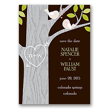 Kissing - Save the Date Magnet - Chocolate