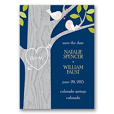 Kissing - Save the Date Magnet - Marine