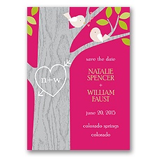 Kissing - Save the Date Magnet - Watermelon