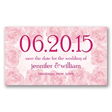 Vintage Roses - Watermelon - Save the Date Magnet