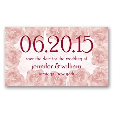 Vintage Roses - Apple - Save the Date Magnet