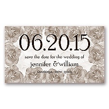 Vintage Roses - Chocolate - Save the Date Magnet