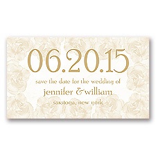 Vintage Roses - Golden - Save the Date Magnet