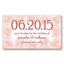 Vintage Roses - Guava - Save the Date Magnet