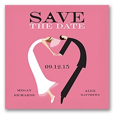 In Love - Save the Date Magnet - Watermelon