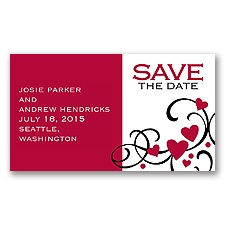 Playful Hearts - Apple - Save the Date Magnet