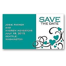 Playful Hearts - Jade - Save the Date Magnet