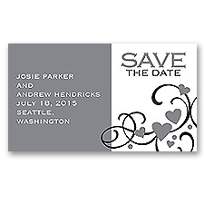 Playful Hearts - Mercury - Save the Date Magnet