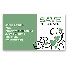 Playful Hearts - Clover - Save the Date Magnet