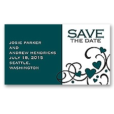 Playful Hearts - Gem - Save the Date Magnet