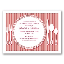 Plate - Apple - Rehearsal Dinner Invitation