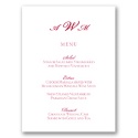 Classic Menu Card - Bright White - Vertical
