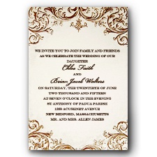 Vintage Ivory - Invitation