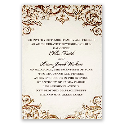 Vintage Ivory - Invitation