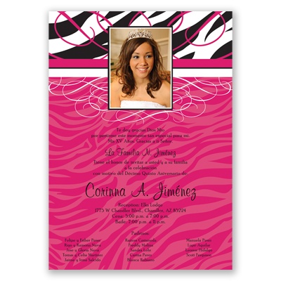 Hollywood Glamour - Watermelon - Invitation