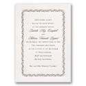 Leafy Border - Letterpress Invitation