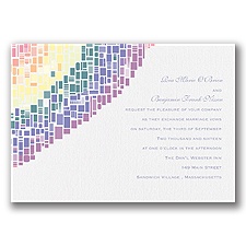 Rainbow Pattern - Invitation