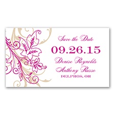 Flourish with Golden Shadow - Begonia - Save The Date Magnet