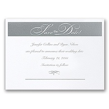 Silver Save the Date
