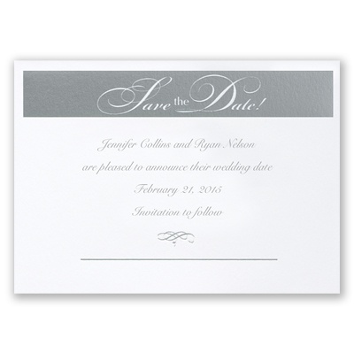 Silver Save the Date