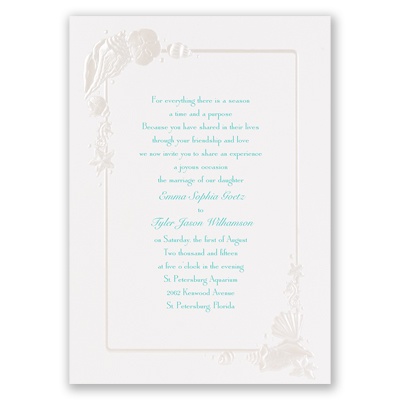 Shell Border - Invitation