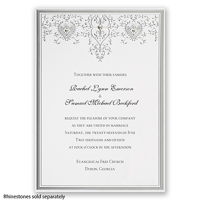 Sparkling Hearts - Invitation