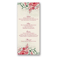 Blooming Beauty - Apple - Menu Card