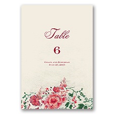 Blooming Beauty - Apple - Table Number