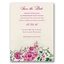 Blooming Beauty - Begonia - Save the Date