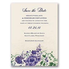 Blooming Beauty - Lapis - Save the Date