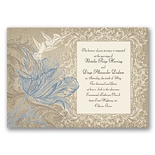 Vintage Love - Cornflower - Invitation