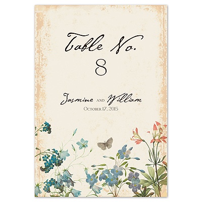 Natural Glade - Table Number
