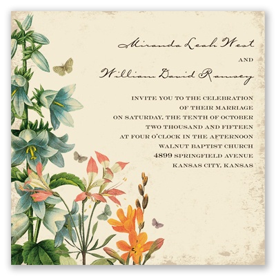 Nature's Gift - Invitation