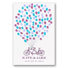 Tandem Bicycle Guest Mat - Guest Book Alternative