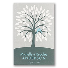 Two Birds in a Tree Guest Mat - Guest Book Alternative