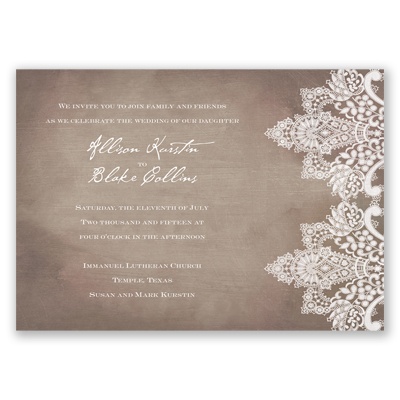 Vintage Lace - Invitation