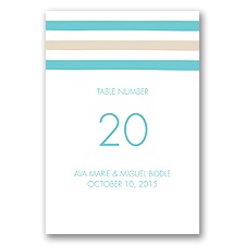 Sassy Stripes - Table Number