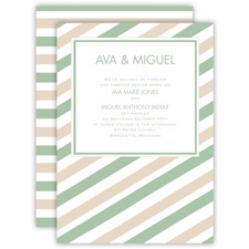 Sassy Stripes - Meadow - Invitation