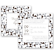 Looking Sharp - Chocolate - Invitation