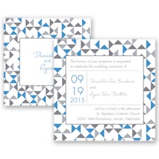 Looking Sharp - Cornflower - Invitation