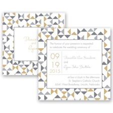 Looking Sharp - Golden - Invitation