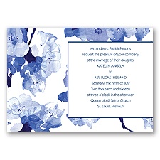 Lush Floral - Marine - Invitation