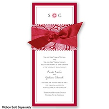 Perfect Paisley Duet - Apple- Invitation
