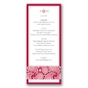 Perfect Paisley Duet - Apple- Menu Card