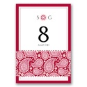 Perfect Paisley Duet - Apple- Table Number
