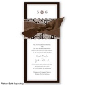 Perfect Paisley Duet - Chocolate- Invitation